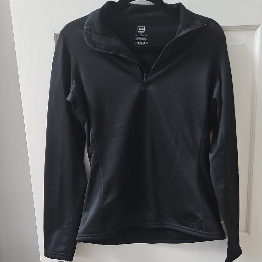 REI 1/4 Zip Base Layer- Black